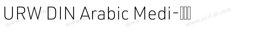 URW DIN Arabic Medi字体转换